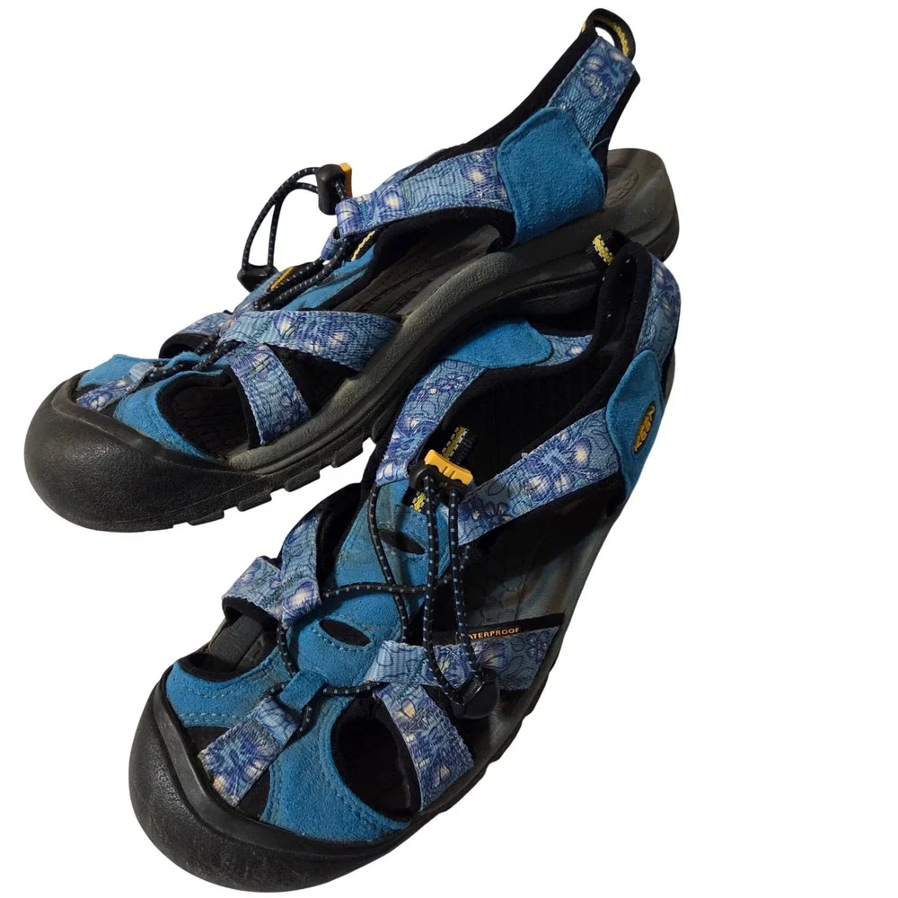 Keen Newport H2 Sandals Men Blue Waterproof Hiking Shoes 10 Men - 11.5 Women's